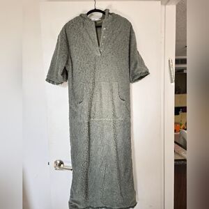 Cozy Green Textured Dress